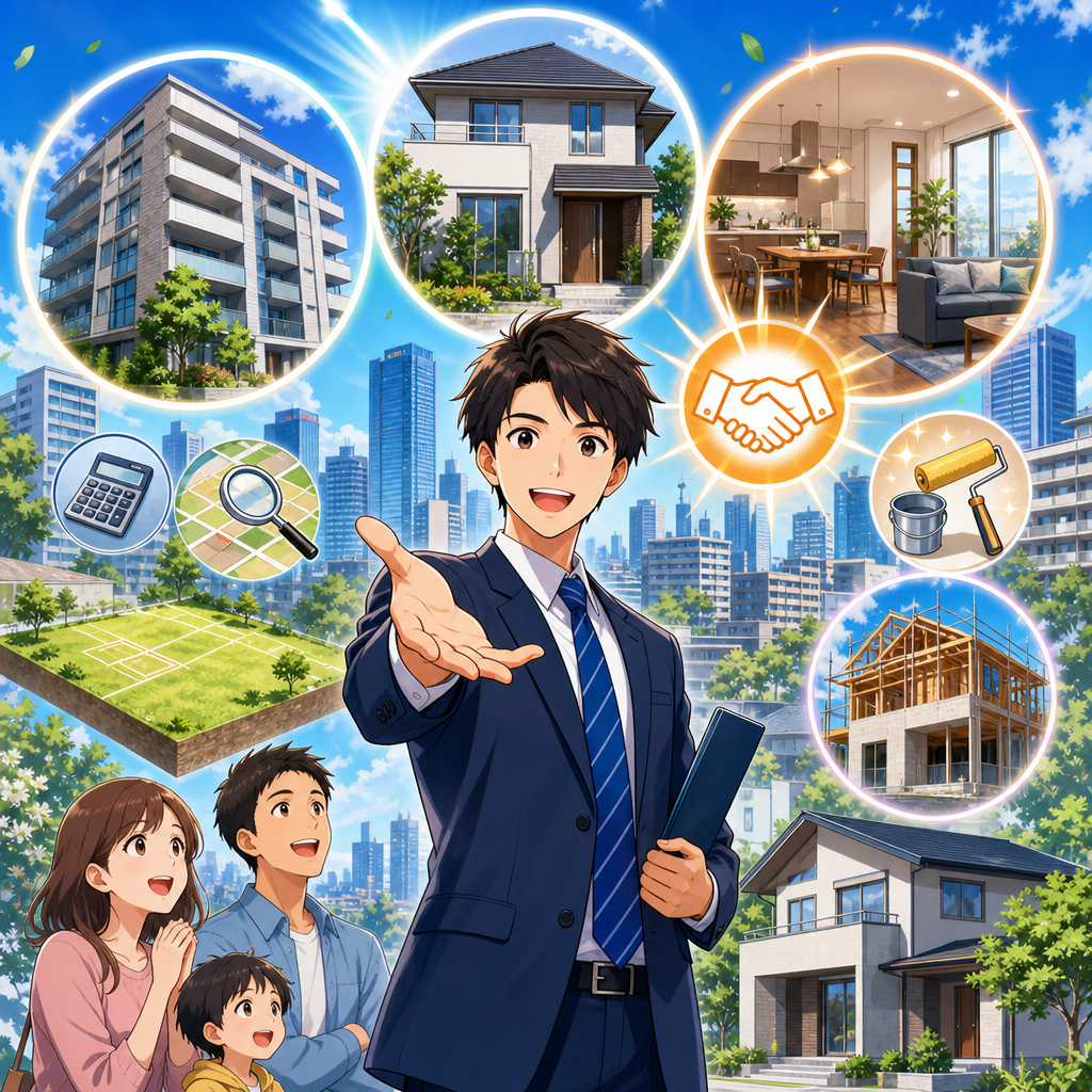 不動産売買の3場面と仲介手数料カット