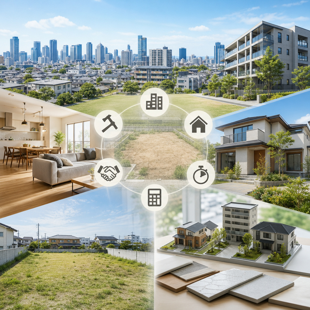 管理と建物目線で進める中古・土地の不動産売買